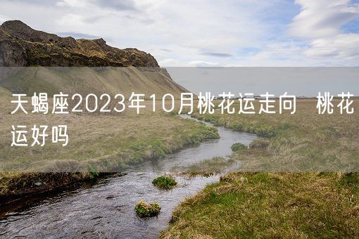 天蝎座2023年10月桃花运走向  桃花运好吗(图1)