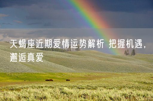 天蝎座近期爱情运势解析 把握机遇，邂逅真爱(图1)