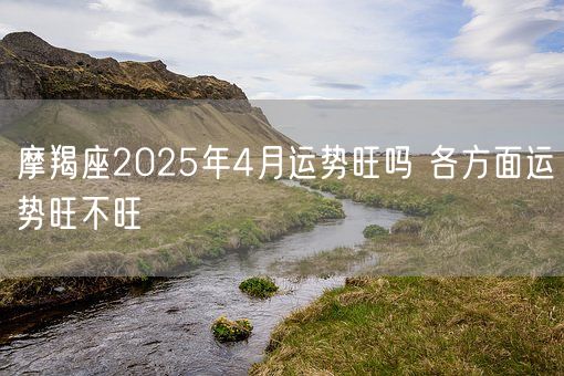 摩羯座2025年4月运势旺吗 各方面运势旺不旺(图1)