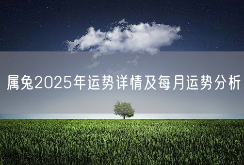 属兔2025年运势详情及每月运势分析(图1) 属兔2025年运势详情及每月运势分析(图1)