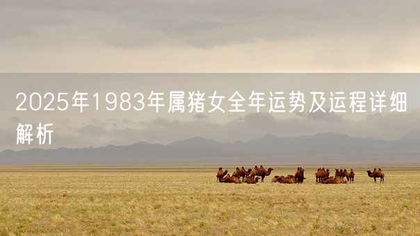 2025年1983年属猪女全年运势及运程详细解析(图1) 2025年1983年属猪女全年运势及运程详细解析(图1)