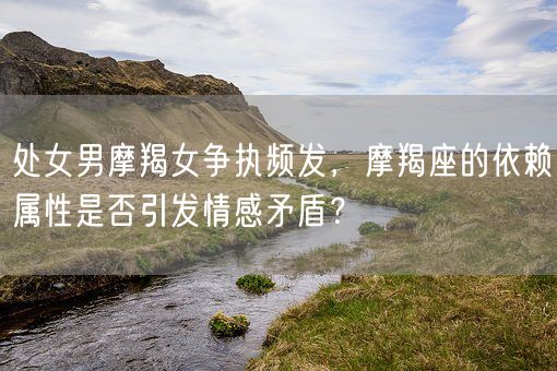 处女男摩羯女争执频发，摩羯座的依赖属性是否引发情感矛盾？(图1)