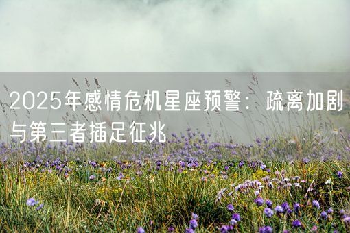 2025年感情危机星座预警：疏离加剧与第三者插足征兆(图1)