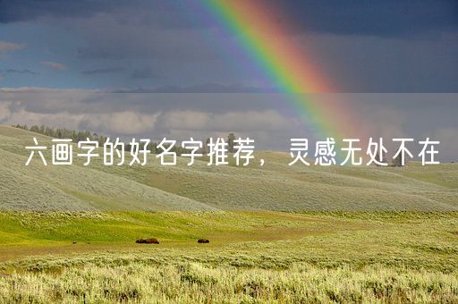 六画字的好名字推荐,灵感无处不在(图1) 六画字的好名字推荐,灵感无处不在(图1)