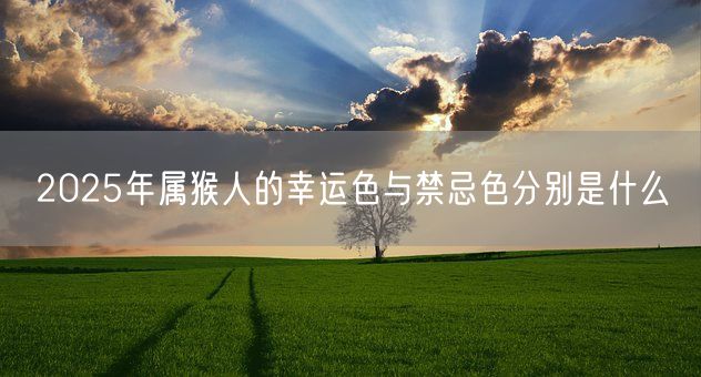 2025年属猴人的幸运色与禁忌色分别是什么(图1) 2025年属猴人的幸运色与禁忌色分别是什么(图1)
