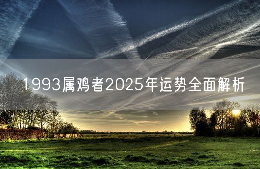 1993属鸡者2025年运势全面解析(图1) 1993属鸡者2025年运势全面解析(图1)