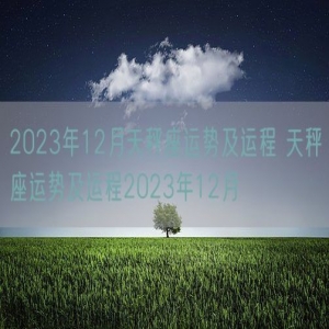 2023年12月天秤座运势及运程 天秤座运势及运程2023年12月