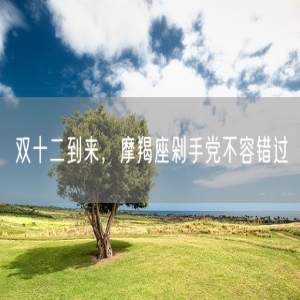 双十二到来，摩羯座剁手党不容错过