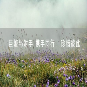 巨蟹与射手 携手同行，珍惜彼此