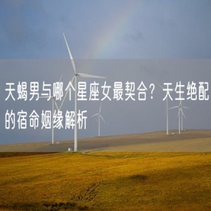 天蝎男与哪个星座女最契合？天生绝配的宿命姻缘解析