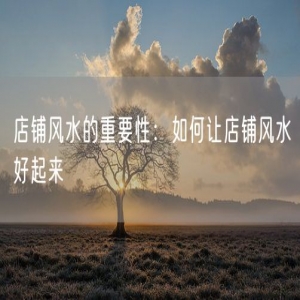 店铺风水的重要性：如何让店铺风水好起来