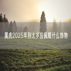 属虎2025年刑太岁应佩戴什么饰物