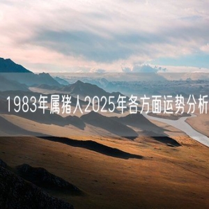 1983年属猪人2025年各方面运势分析