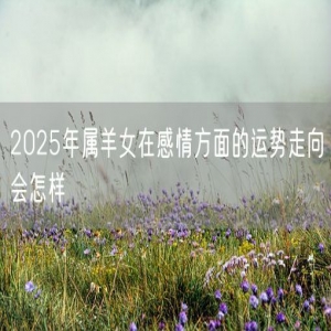 2025年属羊女在感情方面的运势走向会怎样