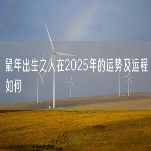 鼠年出生之人在2025年的运势及运程如何