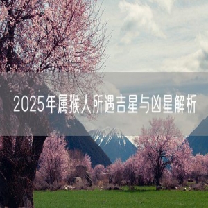 2025年属猴人所遇吉星与凶星解析