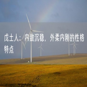 戊土人：内敛沉稳，外柔内刚的性格特点