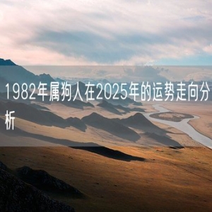 1982年属狗人在2025年的运势走向分析
