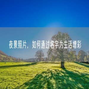 夜景照片，如何通过名字为生活增彩