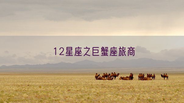 12星座之巨蟹座旅商(图1)