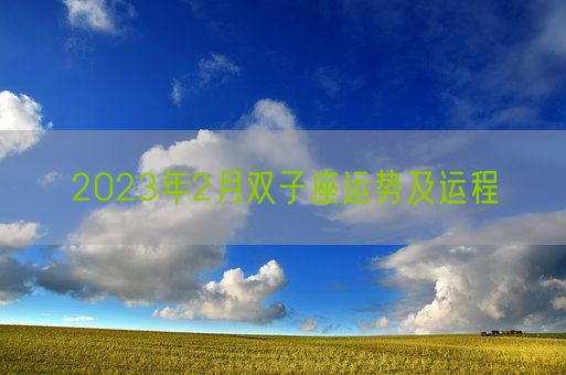 2023年2月双子座运势及运程(图1)