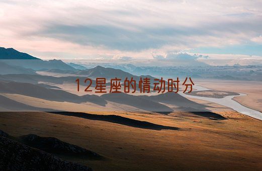 12星座的情动时分(图1)