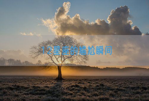 12星座的尴尬瞬间(图1)