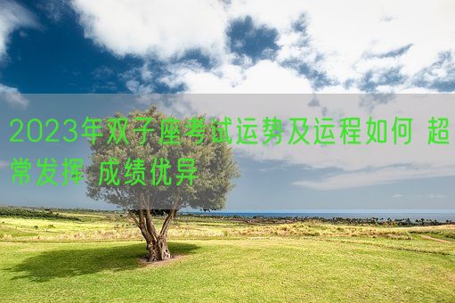 2023年双子座考试运势及运程如何 超常发挥 成绩优异(图1)