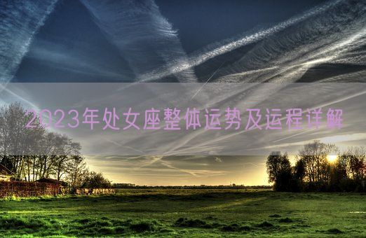 2023年处女座整体运势及运程详解(图1)