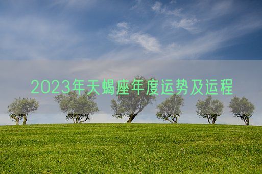 2023年天蝎座年度运势及运程(图1)