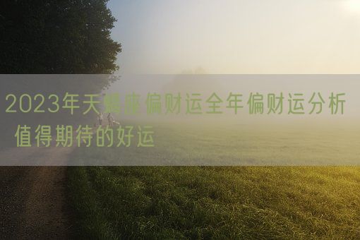 2023年天蝎座偏财运全年偏财运分析  值得期待的好运(图1)