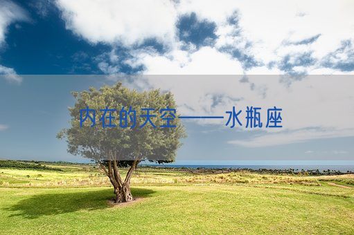 内在的天空——水瓶座(图1)