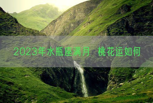 2023年水瓶座满月  桃花运如何(图1)