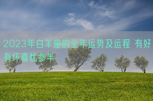 2023年白羊座的全年运势及运程 有好有坏喜忧参半(图1)