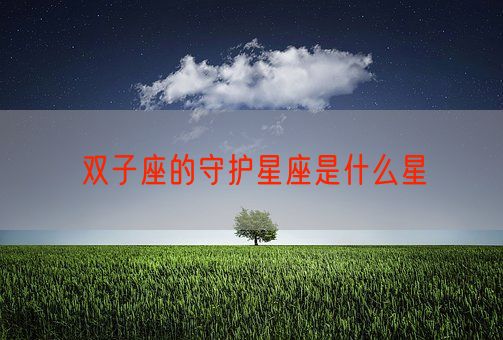 双子座的守护星座是什么星(图1)