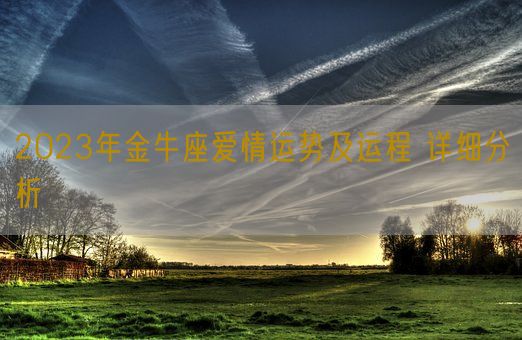 2023年金牛座爱情运势及运程 详细分析(图1)