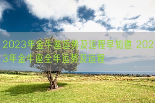 2023年金牛座运势及运程早知道 2023年金牛座全年运势及运程(图1)