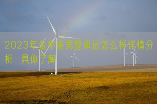 2023年金牛座男整体运怎么样详情分析  具体了解(图1)