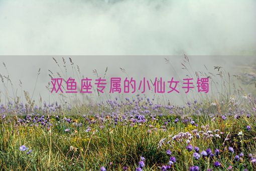 双鱼座专属的小仙女手镯(图1)