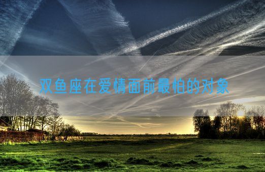 双鱼座在爱情面前最怕的对象(图1)