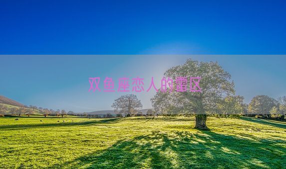 双鱼座恋人的雷区(图1)