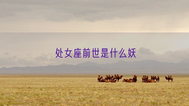 处女座前世是什么妖(图1)