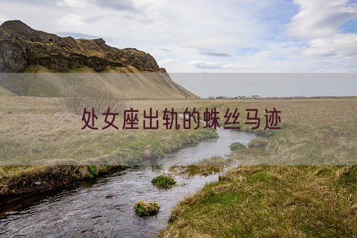 处女座出轨的蛛丝马迹(图1)