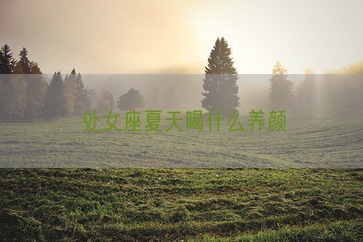 处女座夏天喝什么养颜(图1)