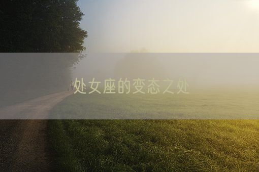 处女座的变态之处(图1)