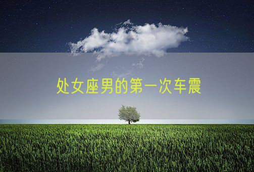 处女座男的第一次车震(图1)