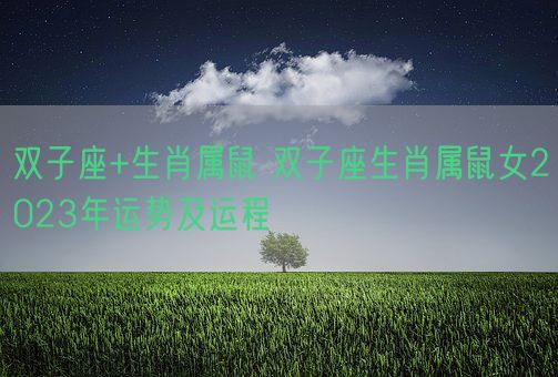 双子座+生肖属鼠 双子座生肖属鼠女2023年运势及运程 (图1)