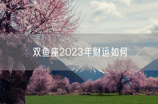 双鱼座2023年财运如何(图1)