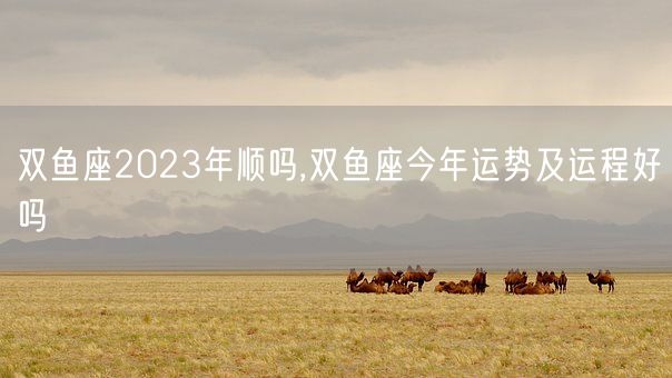 双鱼座2023年顺吗,双鱼座今年运势及运程好吗(图1)