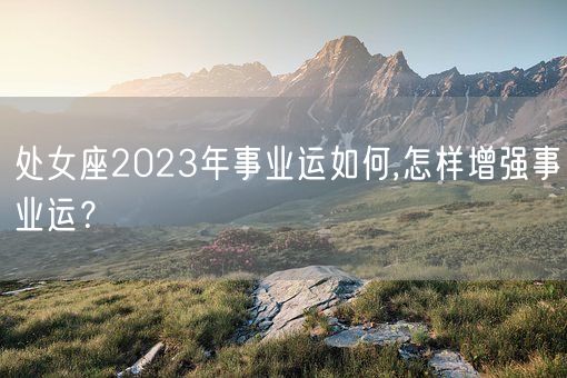 处女座2023年事业运如何,怎样增强事业运？(图1)